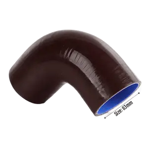 Silicone Hose 90D 2.5" Black