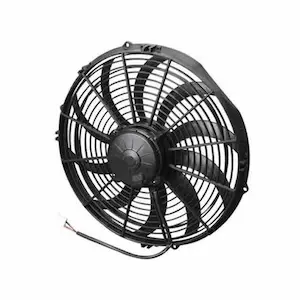 Proform Universal Brushless Fan, 12V, Puller, S- Blade, 16" 3300 CFM